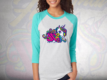 Picture of WTF (Women That Fab) Unisex 3/4 Sleeve T-Shirt X-Small
